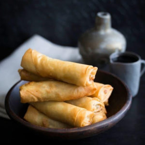 Melting Moment Chocolate Spring Rolls
